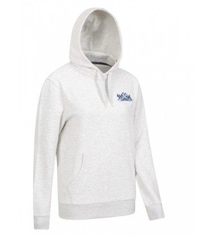 Mountain Badge Womens Hoodie Cream $19.60 Tops