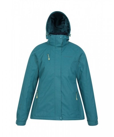 Bracken Melange Womens 3 in 1 Jacket Teal $35.00 Jackets