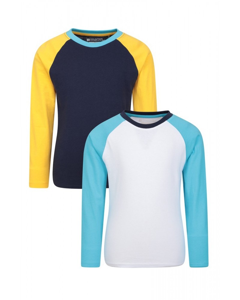 Raglan Kids T-Shirt Multipack Mixed $17.99 Tops