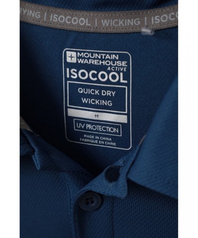 Endurance Isocool Mens Polo Dark Blue $13.76 Tops