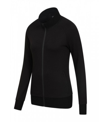 Womens Bamboo Rich Full-Zip Midlayer Black $25.97 Active