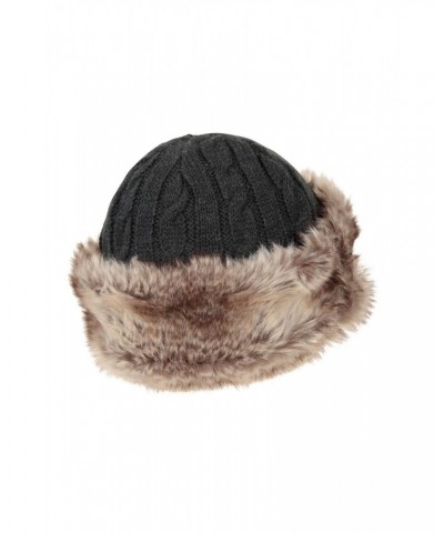 Womens Furry Hat Grey $12.50 Ski