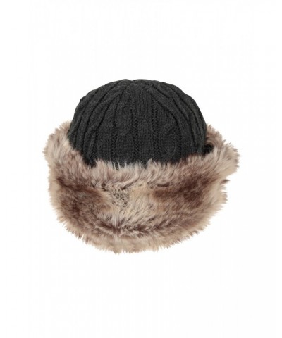 Womens Furry Hat Grey $12.50 Ski