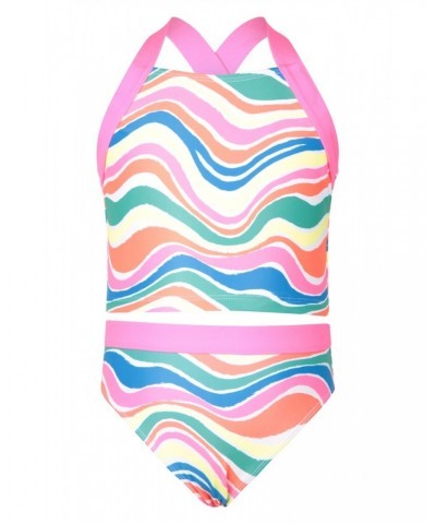 Kids Cross Back Tankini Neon Brights $12.09 Swimwear