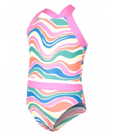 Kids Cross Back Tankini Neon Brights $12.09 Swimwear