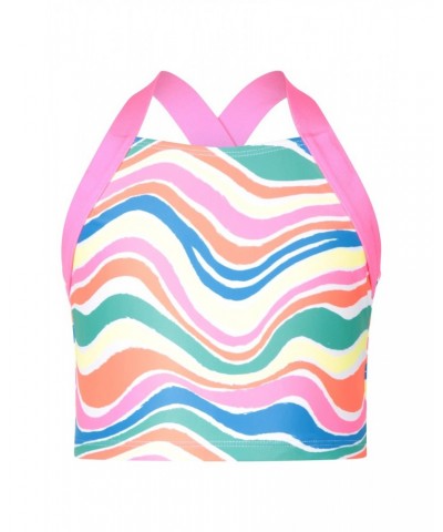 Kids Cross Back Tankini Neon Brights $12.09 Swimwear