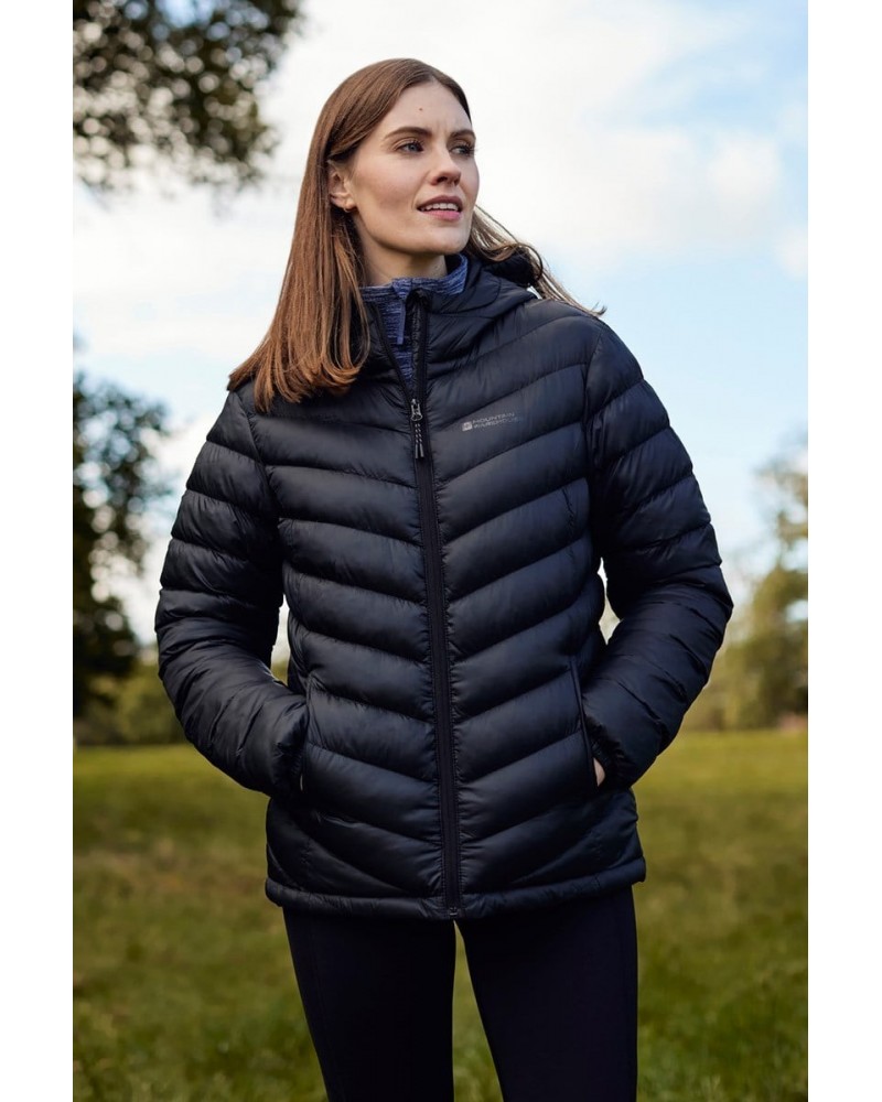 Seasons Womens Insulated Jacket Jet Black $35.69 Jackets