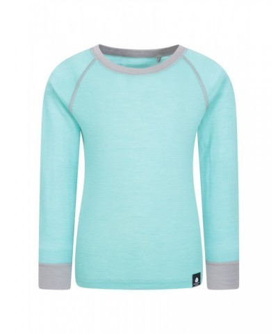 Merino II Kids Round Neck Base Layer Top Mint $17.48 Base Layers