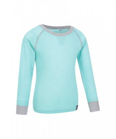 Merino II Kids Round Neck Base Layer Top Mint $17.48 Base Layers