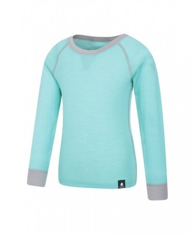 Merino II Kids Round Neck Base Layer Top Mint $17.48 Base Layers