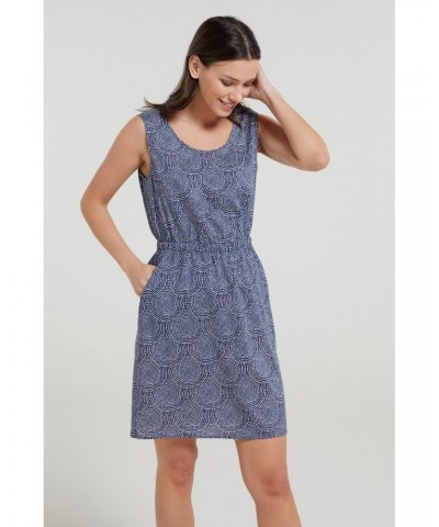 Fiji Womens Sleeveless Lightweight Dress Blue $17.84 Dresses & Skirts