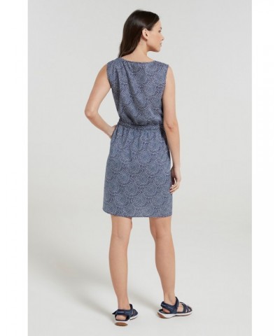 Fiji Womens Sleeveless Lightweight Dress Blue $17.84 Dresses & Skirts