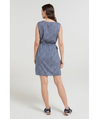 Fiji Womens Sleeveless Lightweight Dress Blue $17.84 Dresses & Skirts