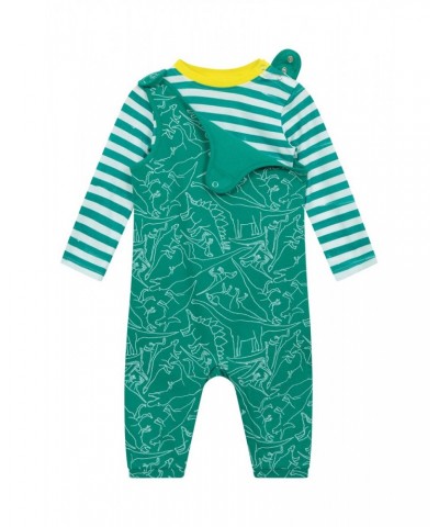 Baby Long Sleeve Overall Set Green $14.99 Babywear