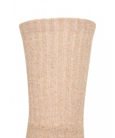 Outdoor Mens Mid-Calf Hiking Socks 3-pack Beige $10.00 Accessories