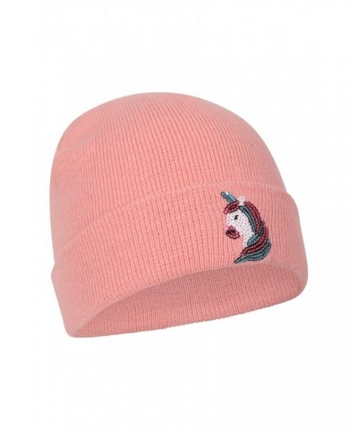 Sequin Kids Knitted Beanie Pink $9.68 Accessories