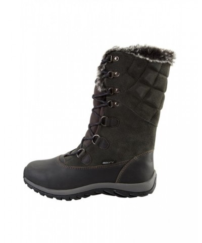 Vostock Womens Snow Boots Dark Grey $50.99 Footwear