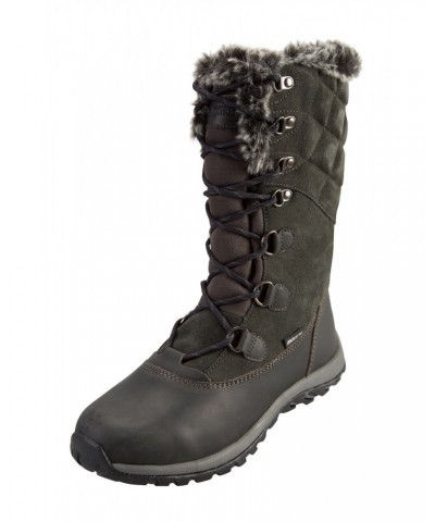 Vostock Womens Snow Boots Dark Grey $50.99 Footwear