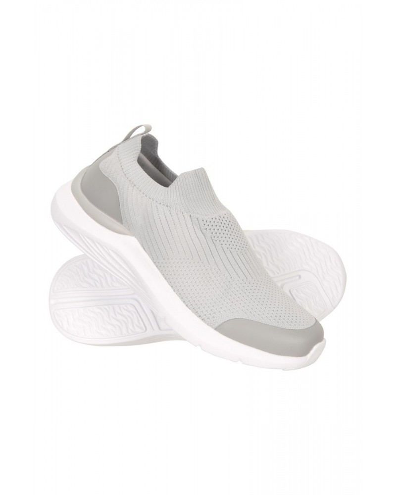 York Womens OrthoLite® Slip-On Shoes Light Grey $23.52 Footwear