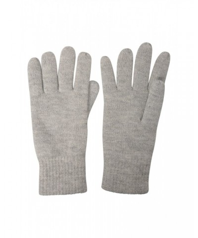 Thinsulate Womens Knitted Gloves Light Grey $14.74 Accessories