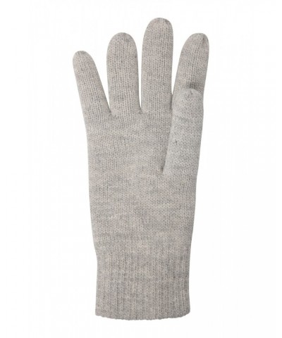 Thinsulate Womens Knitted Gloves Light Grey $14.74 Accessories