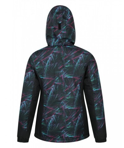 Dawn Womens Printed Ski Jacket Black $23.00 Jackets