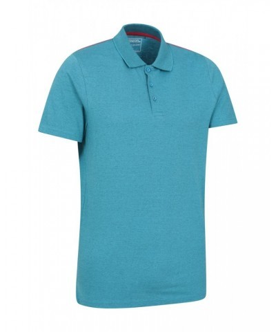 Cordyline Textured Mens Polo Deep Teal $14.52 Tops