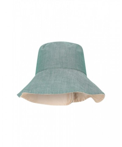 Reversible Plain Womens Bucket Hat Light Khaki $11.19 Accessories