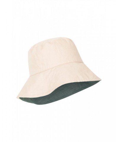 Reversible Plain Womens Bucket Hat Light Khaki $11.19 Accessories