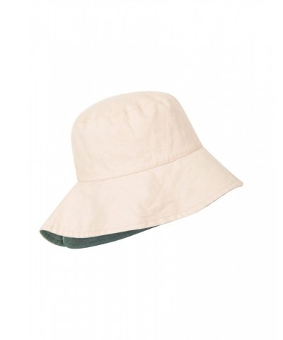 Reversible Plain Womens Bucket Hat Light Khaki $11.19 Accessories