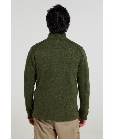 Idris II Mens Half-Zip Fleece Dark Khaki $24.00 Fleece