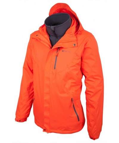 Bracken Extreme 3 in 1 Mens Waterproof Jacket Orange $46.50 Jackets