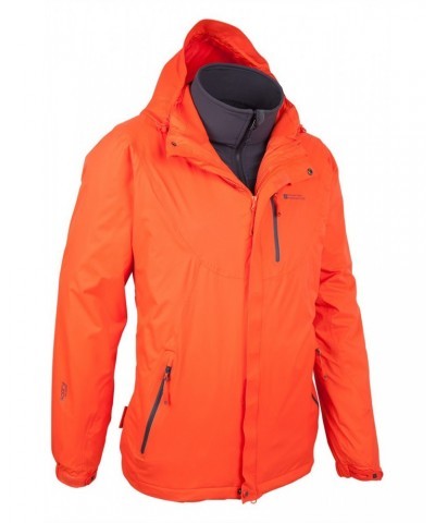 Bracken Extreme 3 in 1 Mens Waterproof Jacket Orange $46.50 Jackets