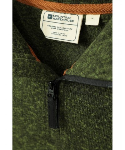 Idris II Mens Half-Zip Fleece Dark Khaki $24.00 Fleece