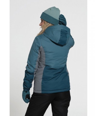 Moon Womens Ski Jacket Dark Teal $24.78 Jackets