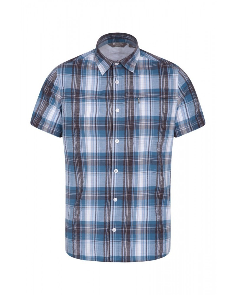 Holiday Mens Cotton Shirt Pale Blue $16.50 Tops