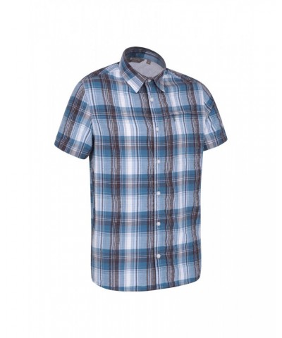 Holiday Mens Cotton Shirt Pale Blue $16.50 Tops