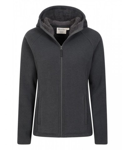 Hebridean Womens Fur Lined Fleece Hoodie Black $18.62 Fleece