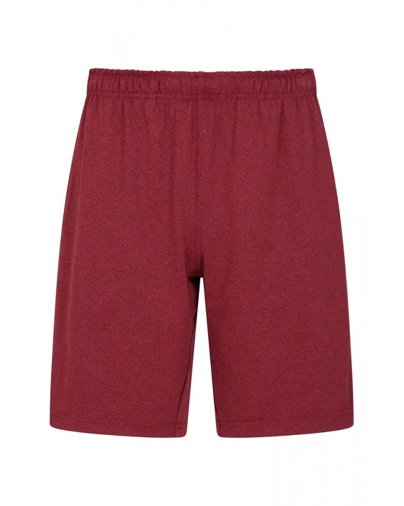 Tempo Mens Jersey Shorts Burgundy $14.99 Active