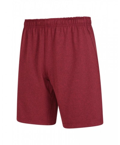 Tempo Mens Jersey Shorts Burgundy $14.99 Active