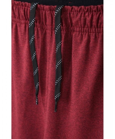 Tempo Mens Jersey Shorts Burgundy $14.99 Active