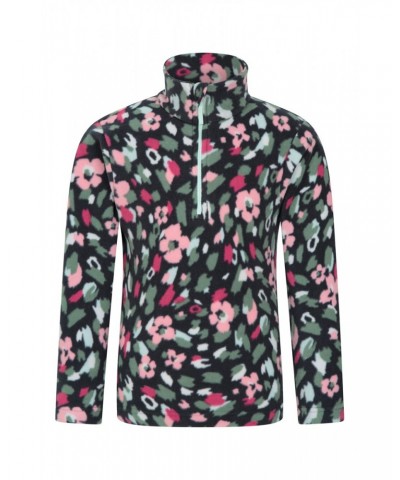 Endeavour Kids Printed Half-Zip Fleece Flower $11.79 Fleece