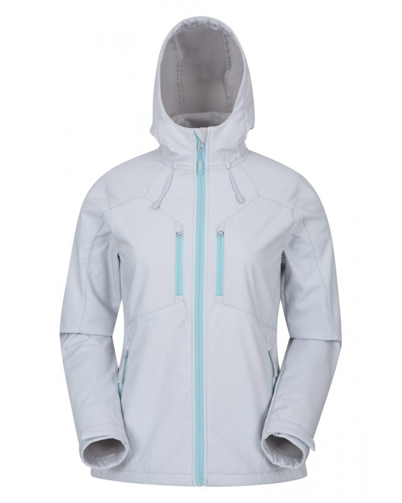 Helsinki Womens Recycled Softshell Jacket Grey $22.55 Active