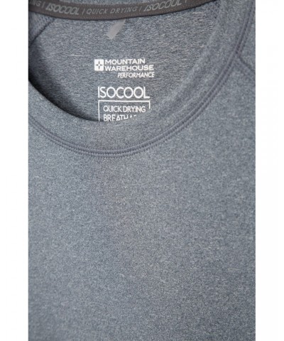 Agra Mens Melange T-Shirt Light Grey $15.38 Active