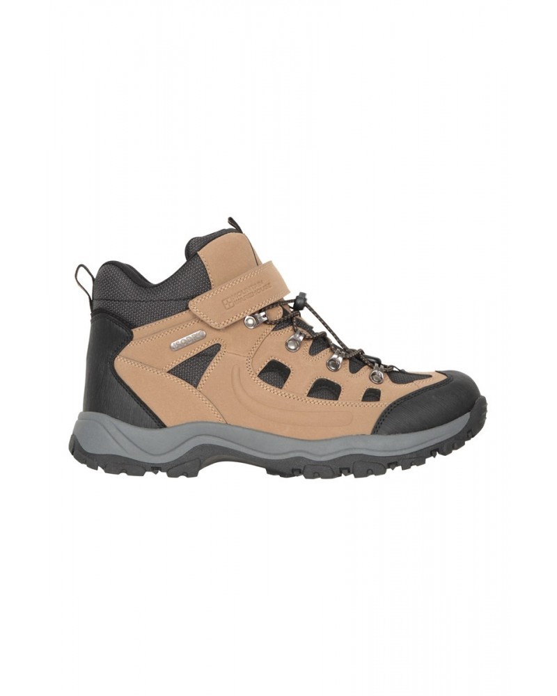 Adventurer Mens Adaptive Waterproof Boots Brown $25.19 Footwear