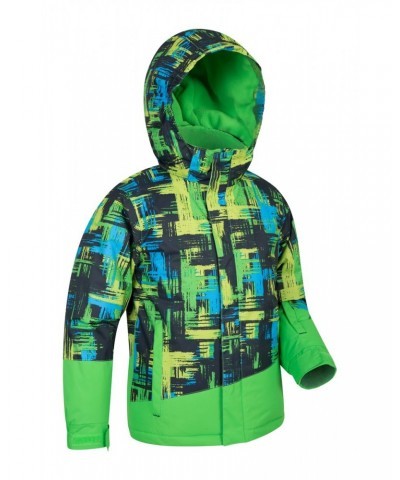 Downhill Kids Printed Ski Jacket Lime $24.93 Jackets