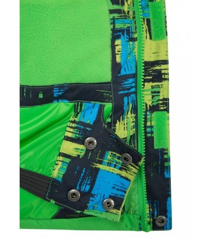 Downhill Kids Printed Ski Jacket Lime $24.93 Jackets