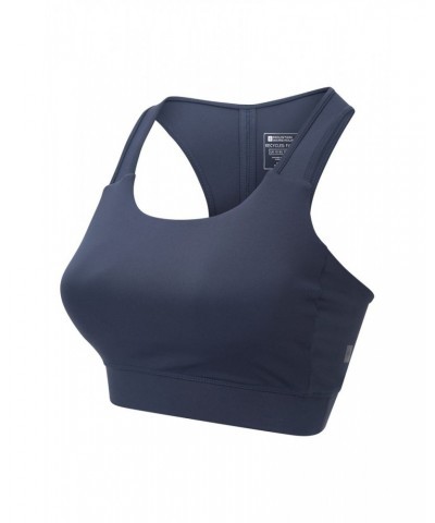 Recycled Mid-Support Womens Sports Bra Navy $16.23 Active