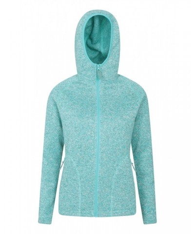 Nevis Womens Full Zip Hoodie Light Teal $30.20 Fleece