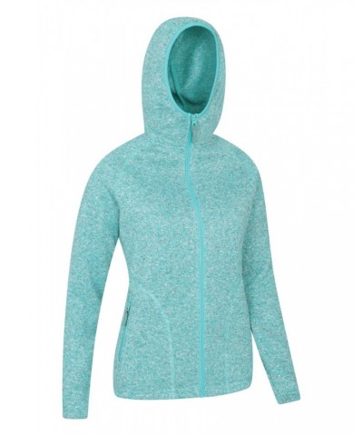 Nevis Womens Full Zip Hoodie Light Teal $30.20 Fleece